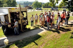 Students With WCHRS Drill Rig, 2010